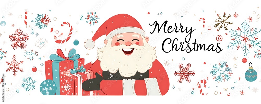 Santa Claus, with his cheerful smile and festive cap, spreads joy and warmth, wishing everyone a Merry Christmas filled with happiness and holiday magic. Santa Claus, with his cheerful smile and festive cap, spreads joy and warmth, wishing everyone a Merry Christmas filled with happiness and holiday magic.