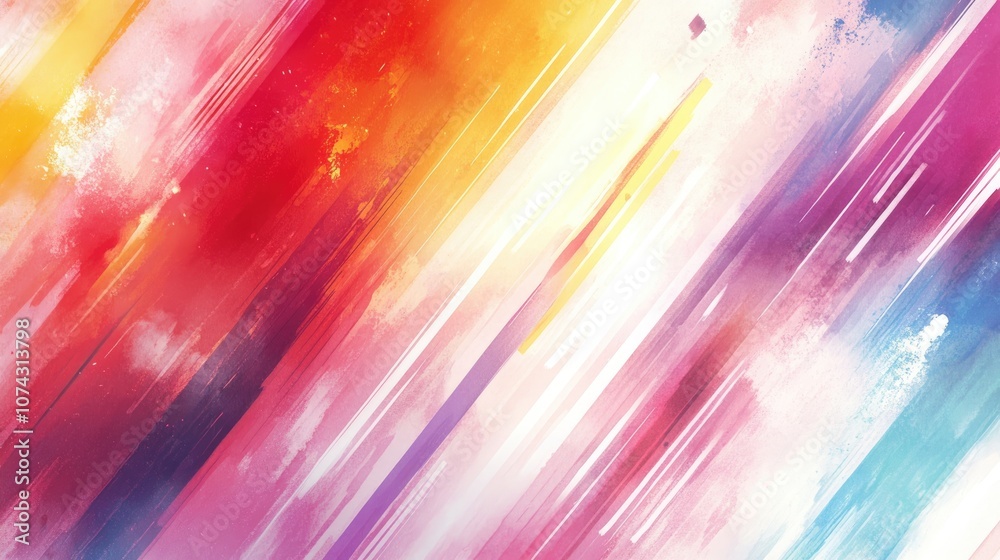 Watercolor illustration featuring blurred diagonal lines with an elongated background effect Watercolor illustration featuring blurred diagonal lines with an elongated background effect
