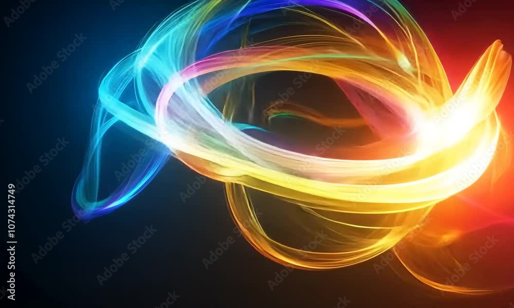 Vibrant abstract light trails creating a dynamic and colorful visual experience. Vibrant abstract light trails creating a dynamic and colorful visual experience.