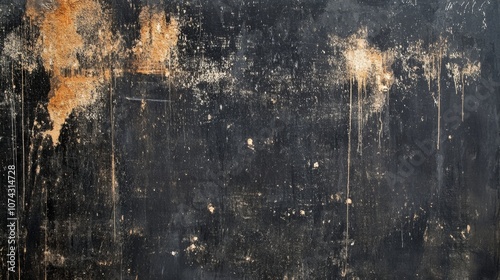 Black wall grunge background. Grunge texture