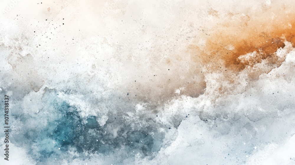 Watercolor illustration featuring abstract blurred lines in white brown and blue hues The artwork showcases fuzzy paint spreads on a surface creating an abstract blurred backdrop Ideal for creativ Watercolor illustration featuring abstract blurred lines in white brown and blue hues The artwork showcases fuzzy paint spreads on a surface creating an abstract blurred backdrop Ideal for creativ