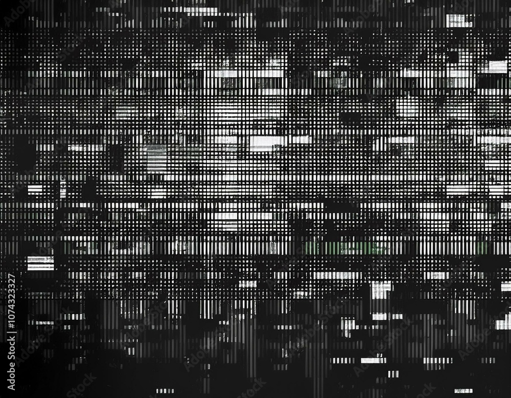 Dark ,balck,Monochrome Glitch Noise Texture with Abstract Screen Effect - Geometric Grid Background for Tech and Digital Designs Dark ,balck,Monochrome Glitch Noise Texture with Abstract Screen Effect - Geometric Grid Background for Tech and Digital Designs