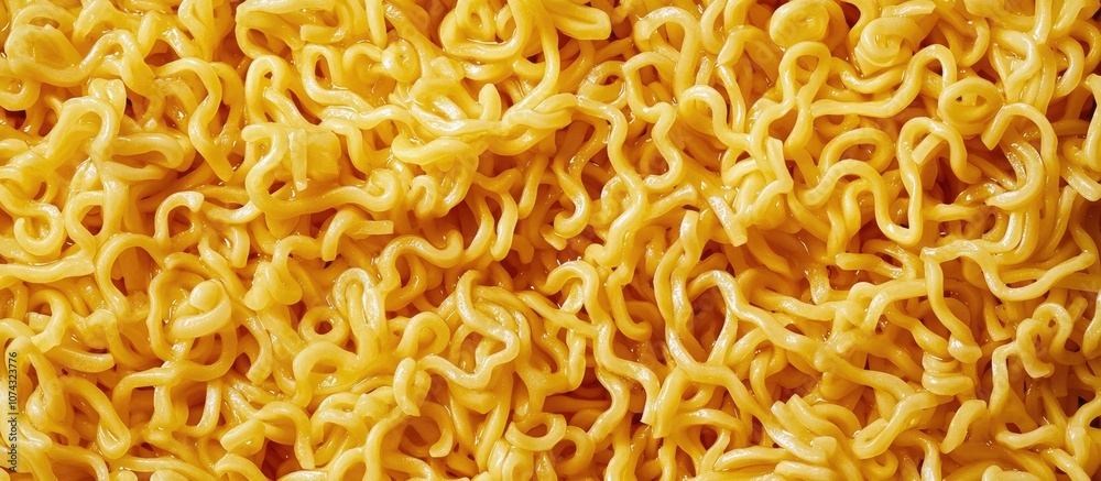 Full Frame Yellow Instant Noodles For Background Full Frame Yellow Instant Noodles For Background
