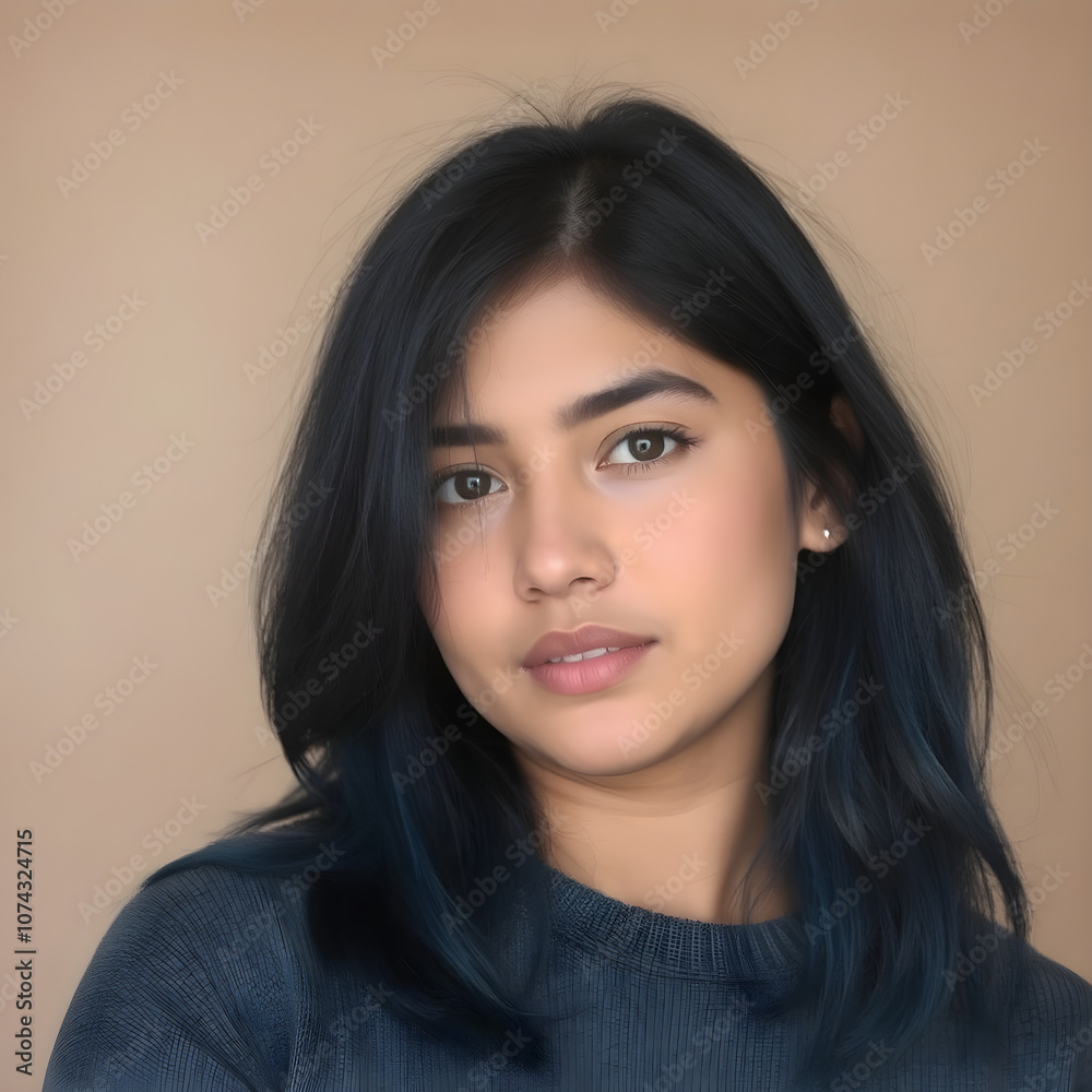 Una encantadora joven mexicana con una linda sonrisa Una encantadora joven mexicana con una linda sonrisa