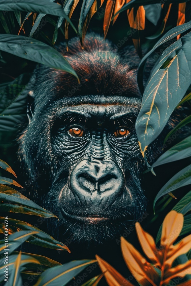 Gorilla wildlife reptile animal. Gorilla wildlife reptile animal.