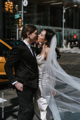 Urban Wedding Bliss Capturing a Couples Intimate and Romantic Moments Together