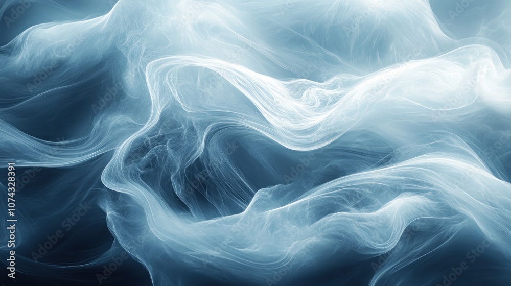 Abstract background light blue mixed with white soft wave pattern curves move freely Abstract background light blue mixed with white soft wave pattern curves move freely
