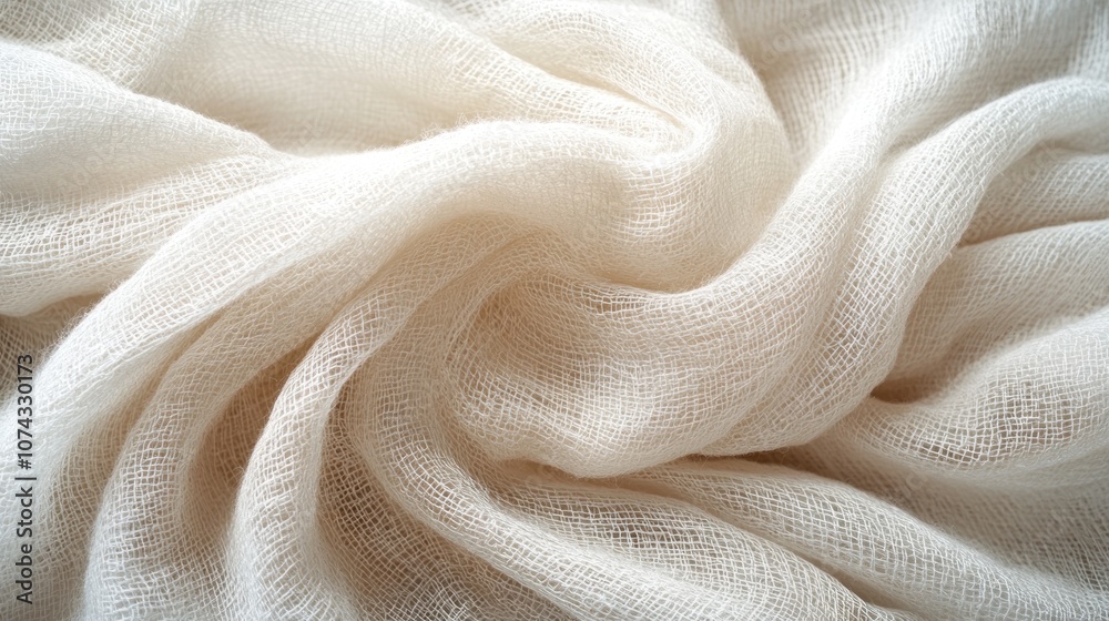 Delicate textured background with very light, barely visible fabric folds in soft white, adding a natural and warm touch Delicate textured background with very light, barely visible fabric folds in soft white, adding a natural and warm touch