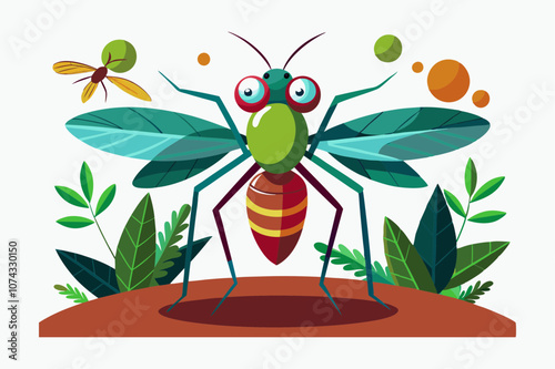 Zika Virus vector art illustration 