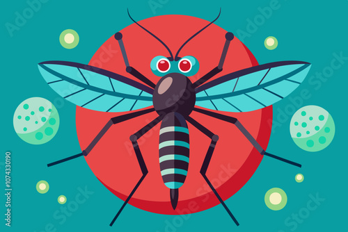 Zika Virus vector art illustration 