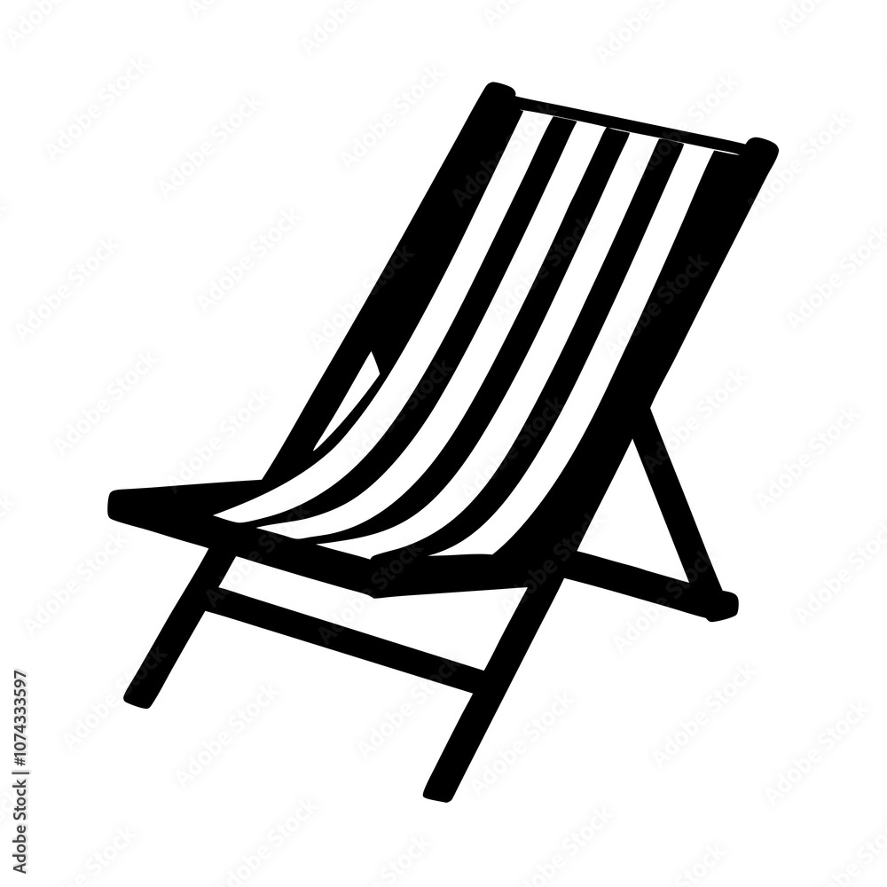beach chair isolated on white background beach chair isolated on white background
