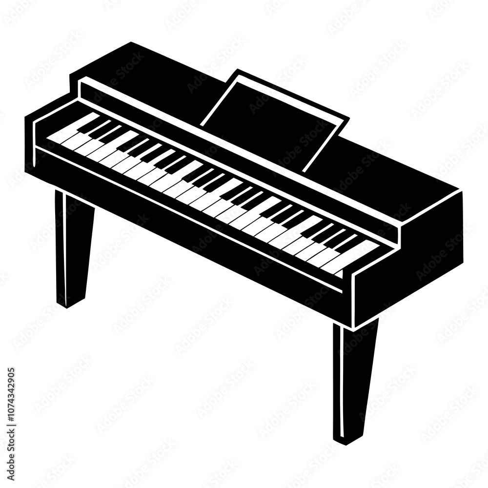 digital piano vector illustration digital piano vector illustration