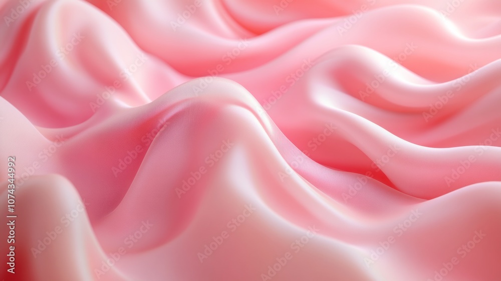 Obraz premium Light background in soft pastel pink, smooth and gentle, creating a warm and calming atmosphere