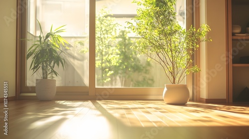 大きな窓のある部屋