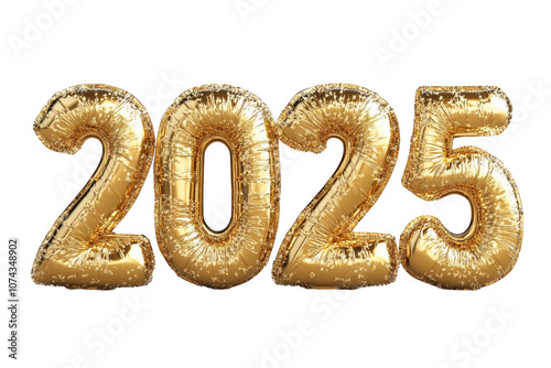 Shimmering Golden 2025 New Year's Celebration