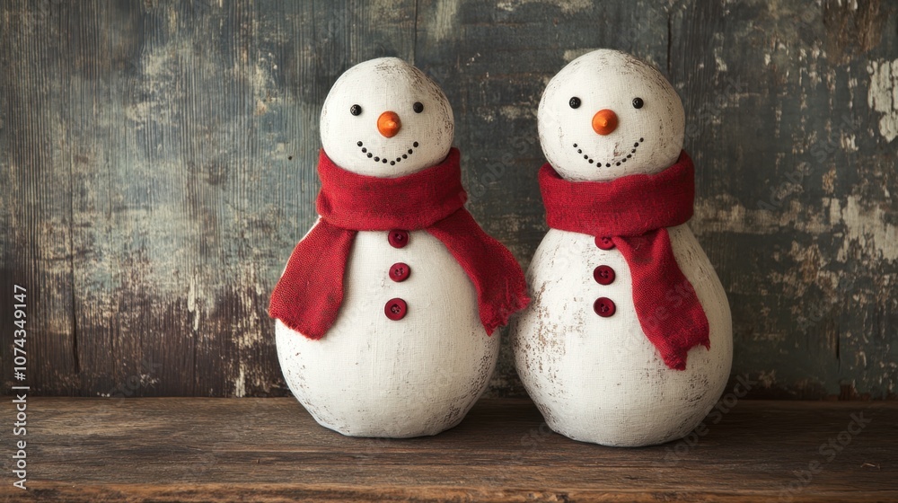 Charming Snowmen Decorated for Winter Season Charming Snowmen Decorated for Winter Season