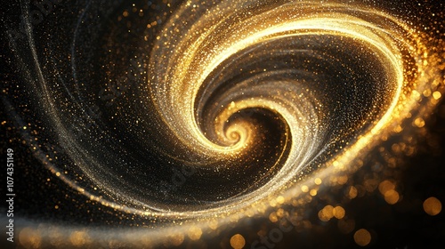 Golden spiral glow