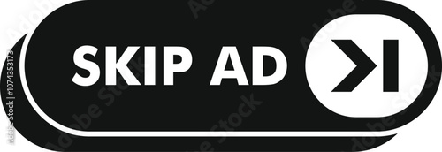 Skip ad button inviting users to skip advertisement, providing control over online viewing experience