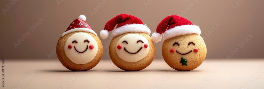 Fototapeta premium Smiling Christmas cookies