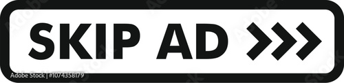 Skip ad button allows viewers to bypass online advertising, enhancing user experience and offering control over content consumption