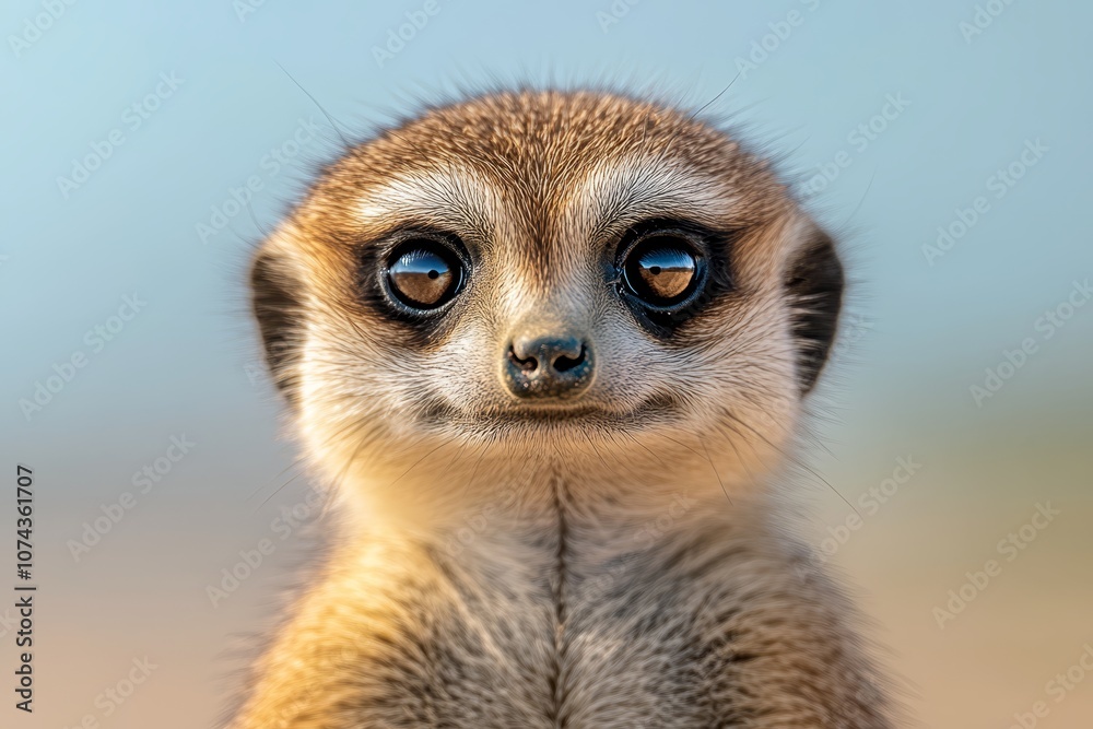 A close up of a meerkat looking at the camera A close up of a meerkat looking at the camera