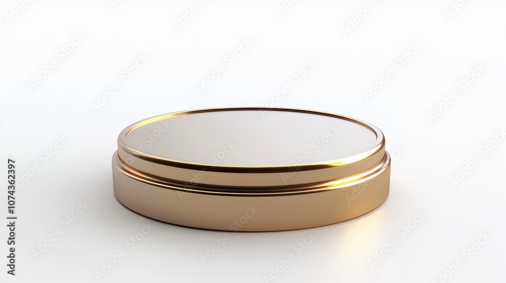 Gold round container Gold round container