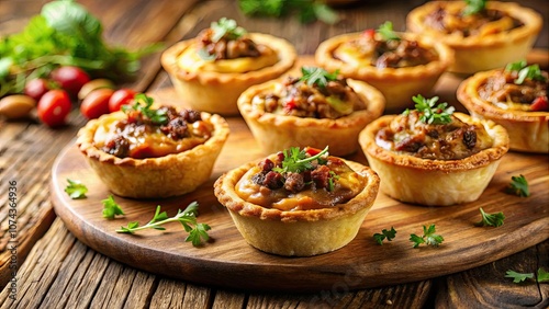 Wallpaper Mural Mini Bobotie Tartlets in Macro Photography - A Delicious South African Treat Torontodigital.ca