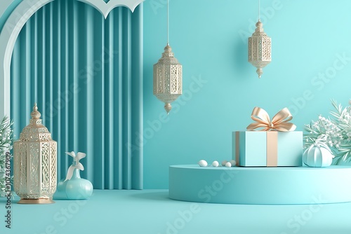 Illustration creative Design for  Islamic holly background photo