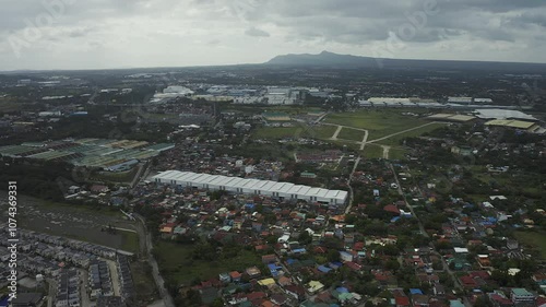 4K Drone Aerial of Philippines Calamba City photo