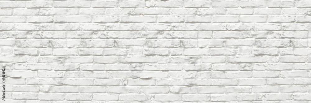 Obraz premium White brick wall background with natural textures and shadows, vintage