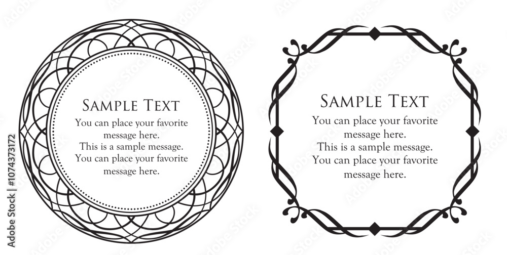 クリスマスのフレーム素材