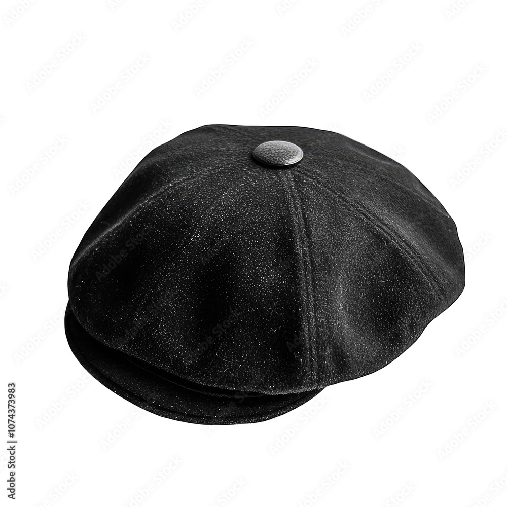black cap isolated on white black cap isolated on white