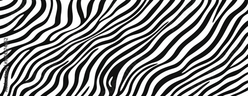 Wallpaper Mural Black thin lines wildlife pattern animal. Torontodigital.ca