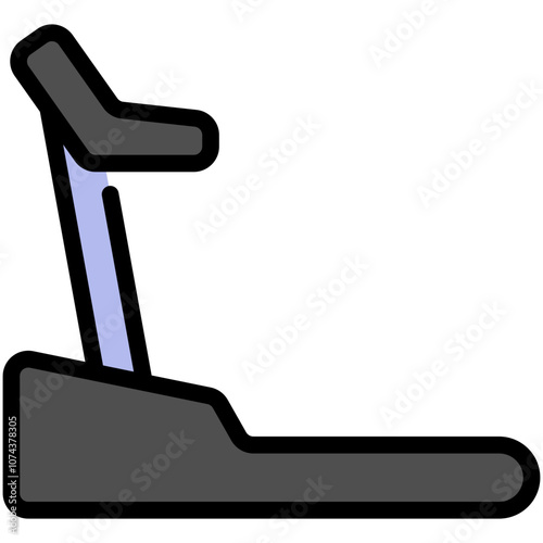 treadmill filled line icon