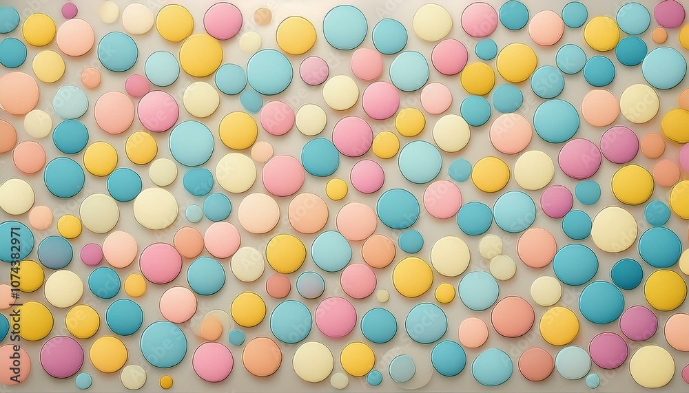 カラフルで柔らかいドット
colorful and soft dots