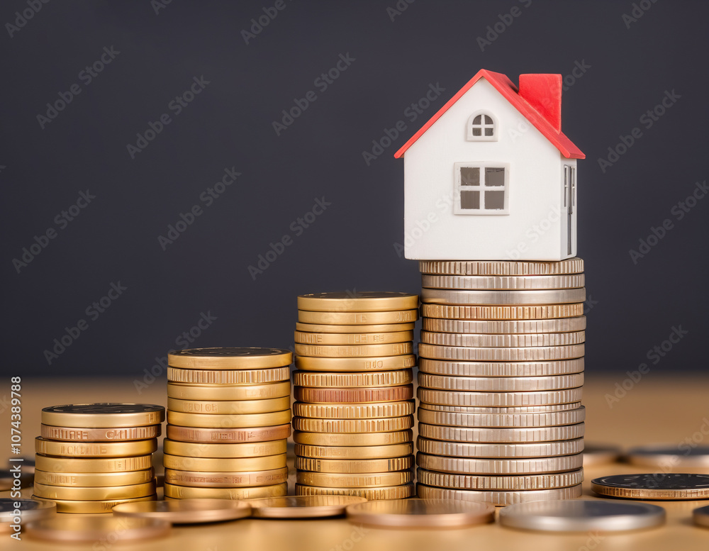 Residential property tax concept, real estate Residential property tax concept, real estate