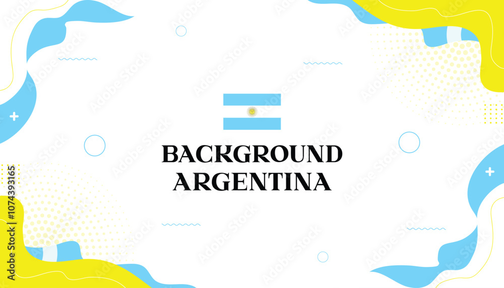 Abstract Argentina Background with Flag Colors Abstract Argentina Background with Flag Colors