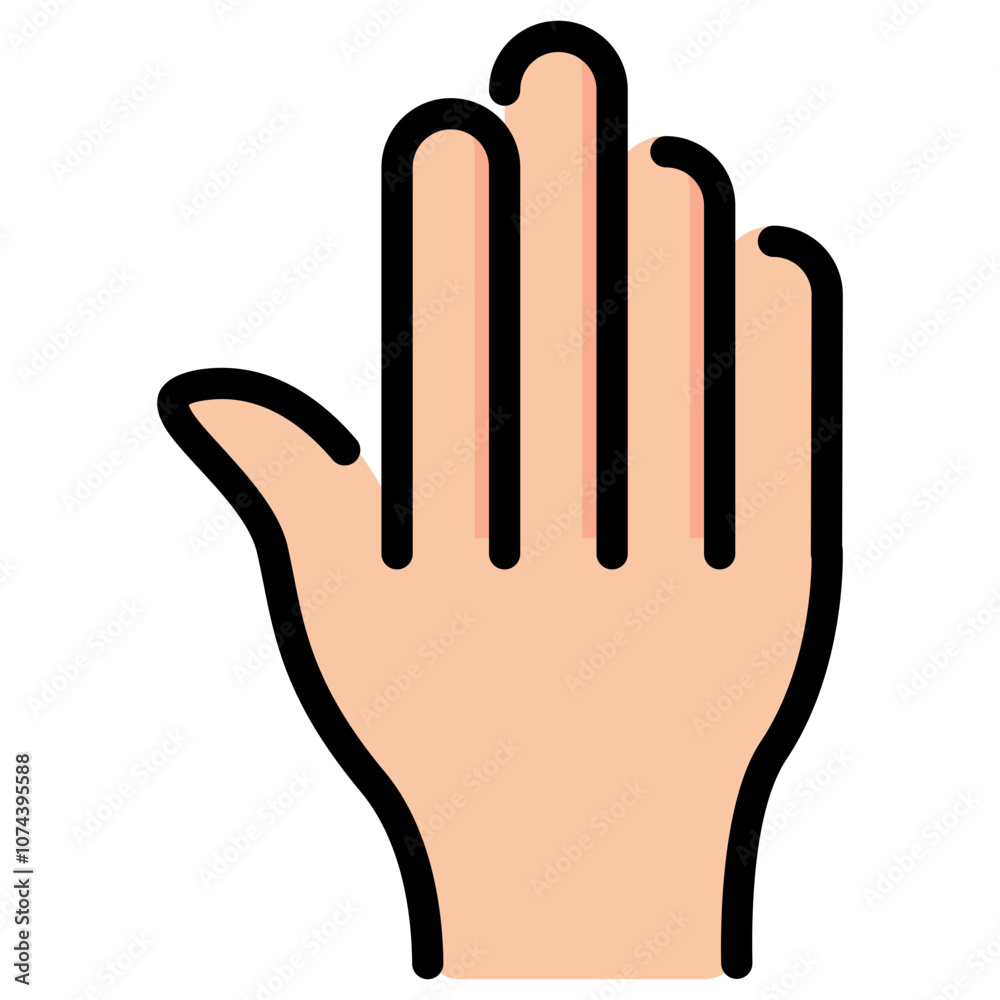 Obraz premium hand filled line icon