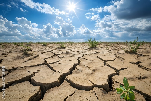 Desertification expanding land photo