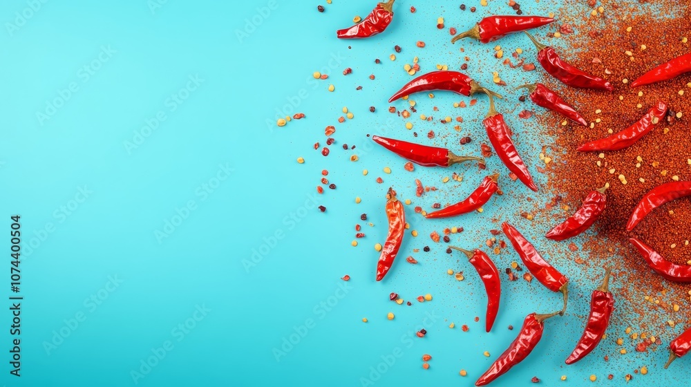 Vibrant red chili peppers, a closeup of fresh, ripe peppers for culinary and food photography Vibrant red chili peppers, a closeup of fresh, ripe peppers for culinary and food photography