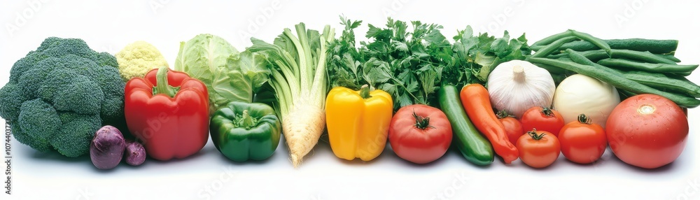 Assortment of vibrant vegetables on rustic wooden table, a celebration of freshness and healthy eating Assortment of vibrant vegetables on rustic wooden table, a celebration of freshness and healthy eating
