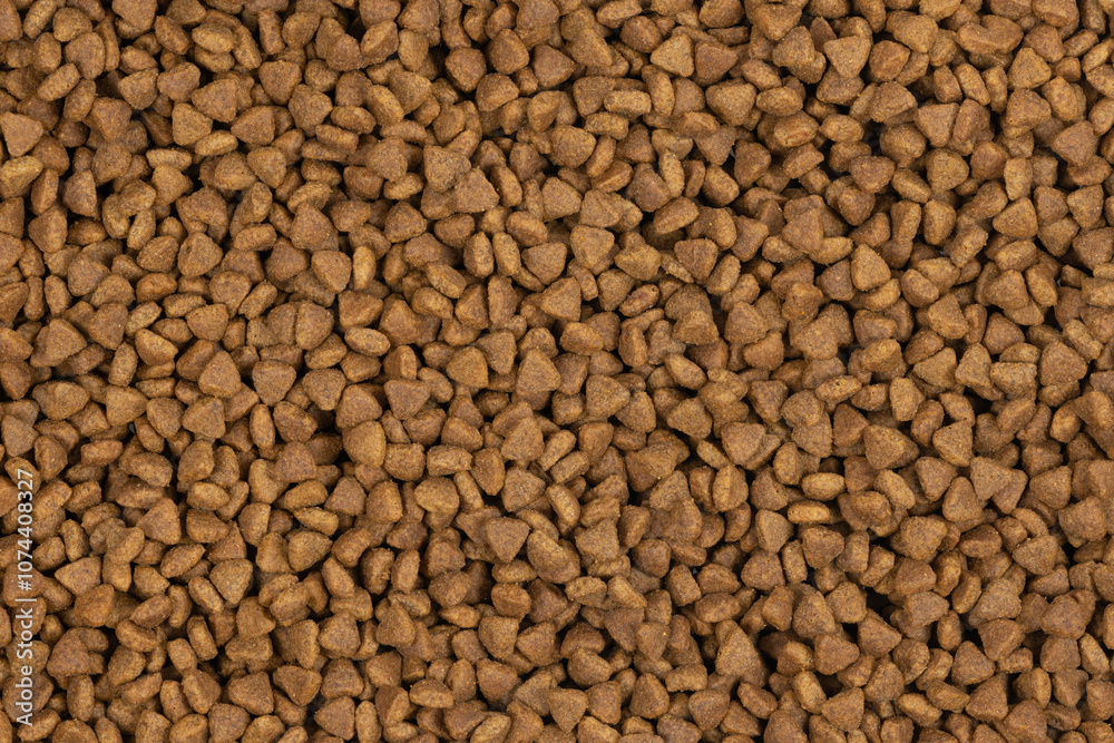 dry pet food background texture. close up. top view dry pet food background texture. close up. top view