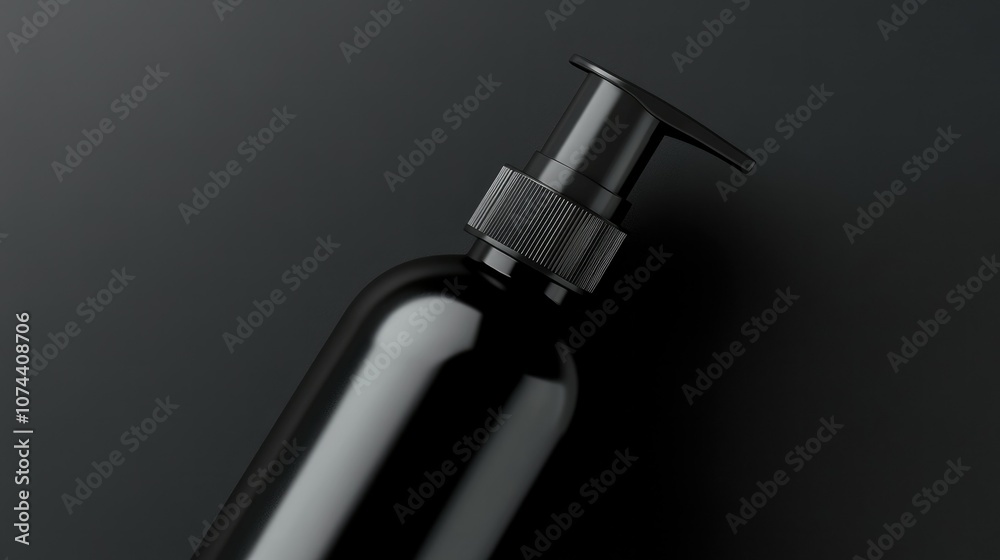 Close-up of a black spray bottle with a modern matte finish on a transparent background, ideal for beauty or household products. Close-up of a black spray bottle with a modern matte finish on a transparent background, ideal for beauty or household products.