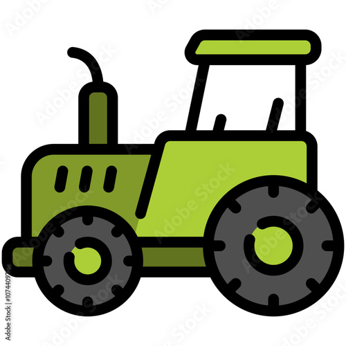 tracktor filled line icon