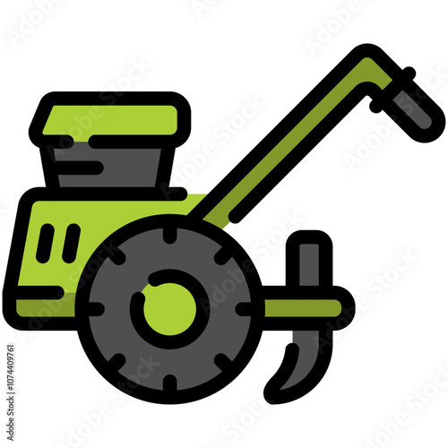 cultivator filled line icon