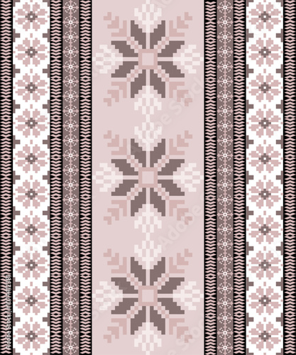 Traditional Slavic ornament, Ukrainian embroidery, Folklore design, Eastern European textile, National costume detail, Handmade needlework, Rustic fabric design, Cultural heritage, Ethnic background, 