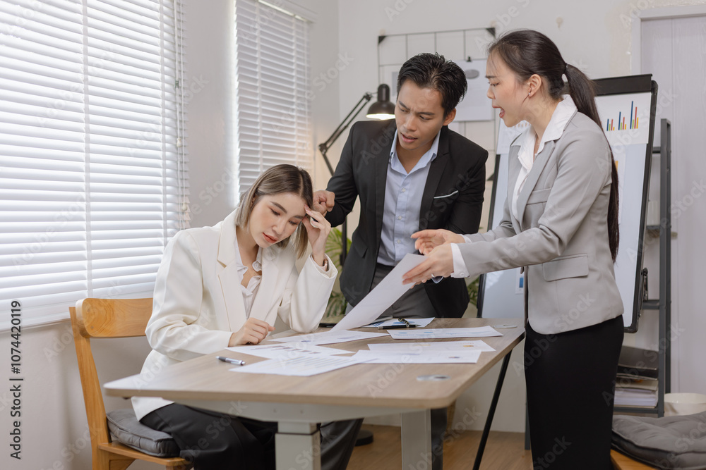 Asian business teamwork working on digital tablet with analysis report and advisor showing plan, Financial analysis and Marketing teamwork concept. Asian business teamwork working on digital tablet with analysis report and advisor showing plan, Financial analysis and Marketing teamwork concept.