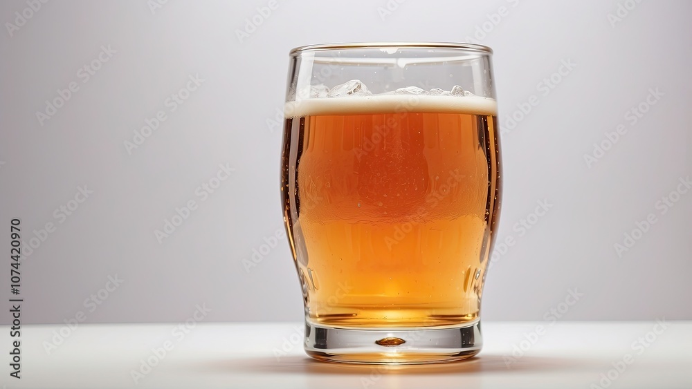 An image of a plastic beer glass in closeup against a white background.- An image of a plastic beer glass in closeup against a white background.-