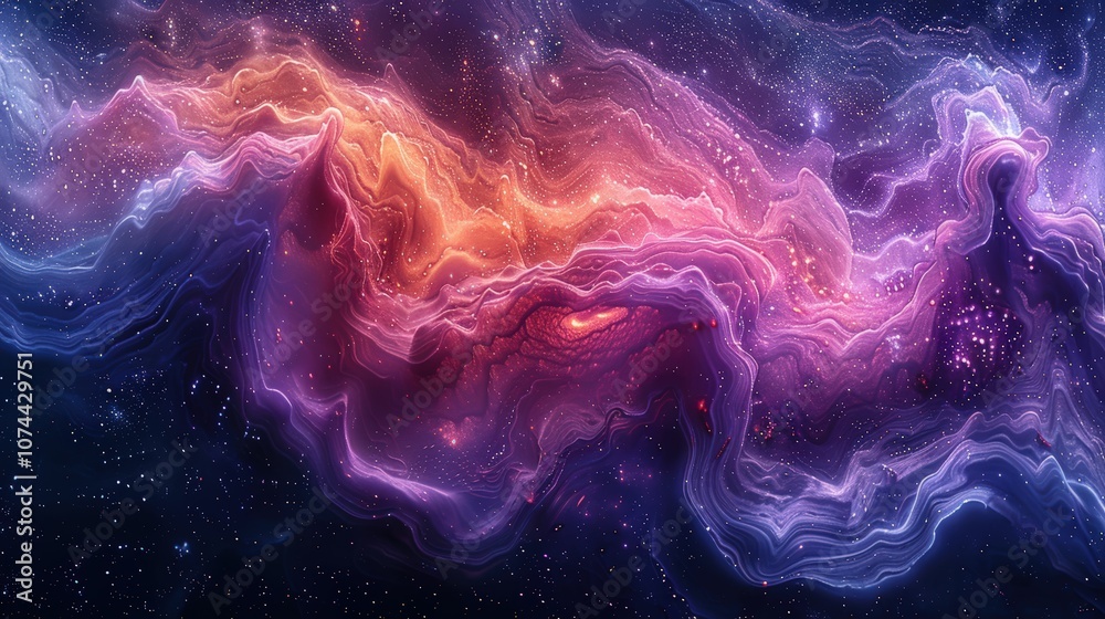 Beautiful Cosmic Nebula with Vibrant Colors and Glowing Stars in Deep Space, Capturing the Essence of the Universe and Its Mysteries Beautiful Cosmic Nebula with Vibrant Colors and Glowing Stars in Deep Space, Capturing the Essence of the Universe and Its Mysteries