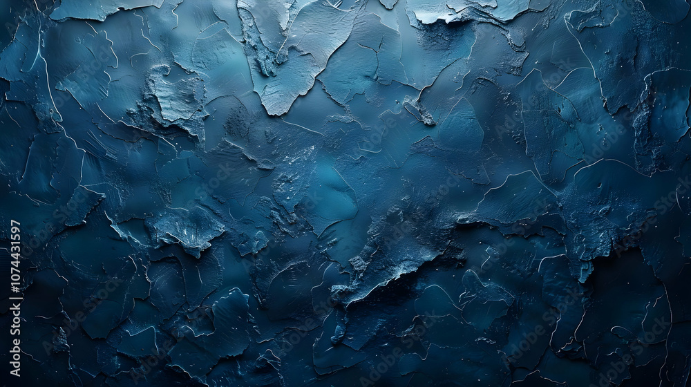 Abstract Blue Background Texture, Cracked and Distressed Surface, Digital Art Abstract Blue Background Texture, Cracked and Distressed Surface, Digital Art